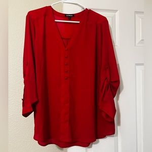 Express Red Blouse